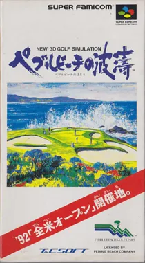 New 3D Golf Simulation - Pebble Beach no Hatou (Japan) box cover front